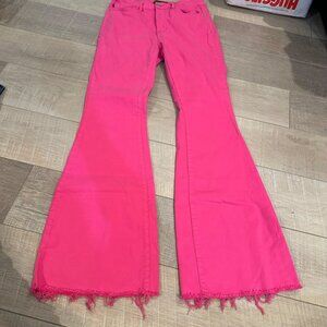 Judy Blue Pink Flare Jeans